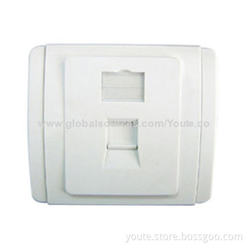 Faceplate with shutter, 86 type, 1 port 2